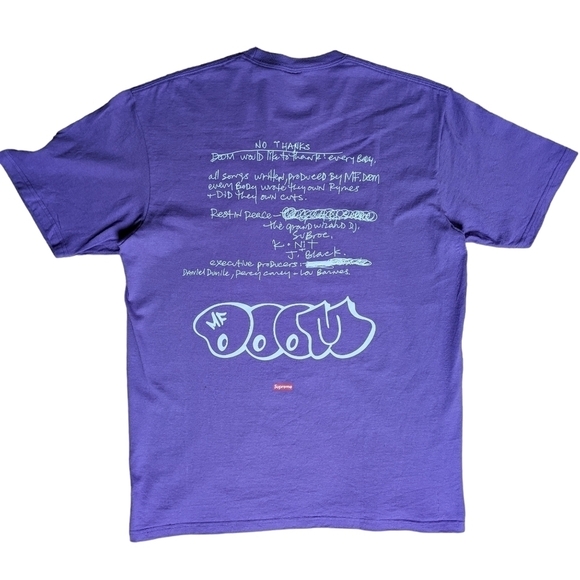 Supreme MF DOOM T-Shirt - FW23 - Dusty Purple - Large - Picture 4 of 4